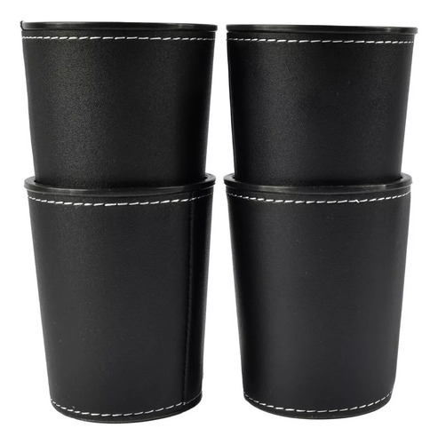 Juego De Mesa Juego De 4 Cachos De Eco Cuero Negro