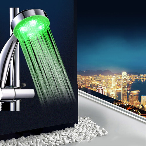 Chuveiro Led De 3 Cores, Automaticamente Sem Baterias. Handh