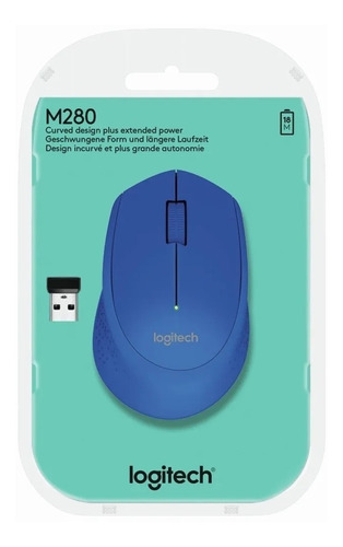 Mouse Inalámbrico Logitech M280 Azul