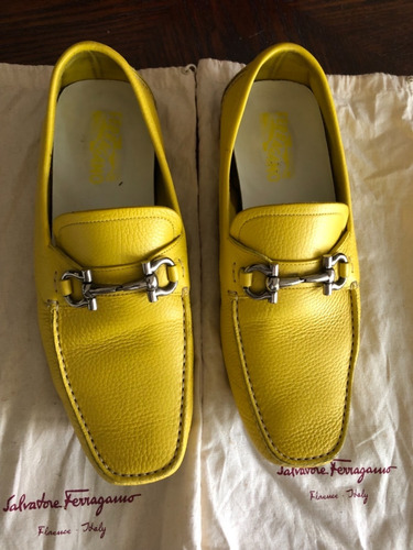Zapatos Salvatore Ferragamo Color Limon Talla 9 1/2 Usados | MercadoLibre