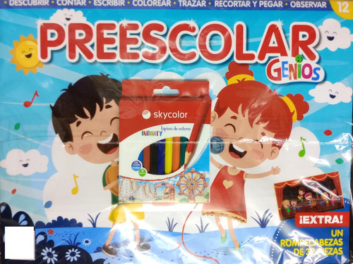 Preescolar Genios Número 12 Lápices De Colores