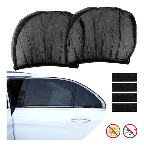 4 Cortina De Malla Antimosquitos Para Parasol De Coche