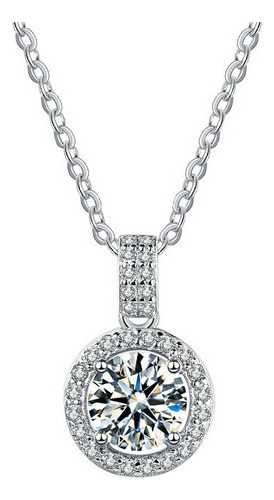 S925 Cadena De Plata Collar De Diamantes Moissanite