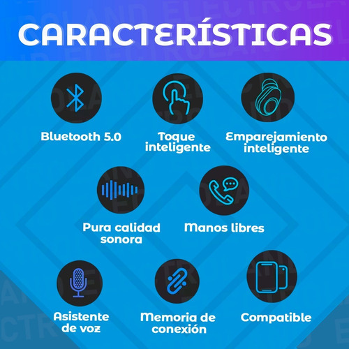Imagen 5 de 10 de Auriculares Inalambrico In-ear Bluetooth Powerbank Celu Oryx