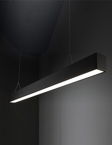 Imagen 4 de 9 de Colgante Lineal Apto Tubo Led Decorativo 18w 120cm Living