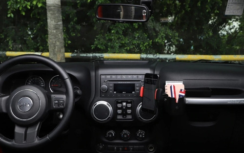 Imagem 6 de 8 de Suporte P/ Celular Radio Px E Garrafa Jeep Wrangler 2011 A17