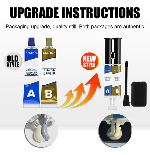 Metal Repair Glue (a&b) Industrial Heat Resistance Cold Weld