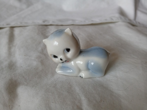 Mini Gato En Porcelana