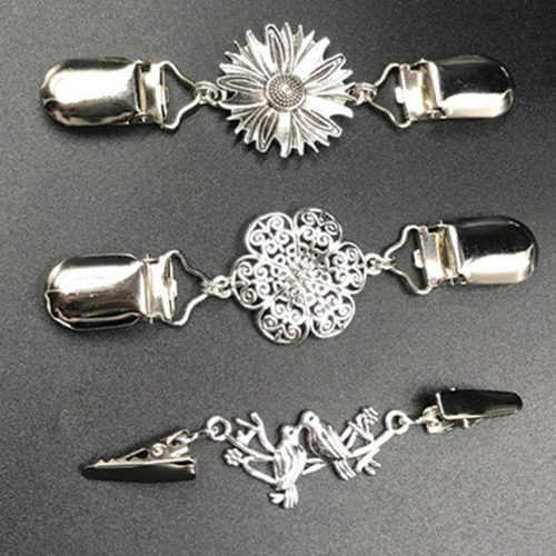 6 Elegantes Clips For Suéteres, Camisas, Broches Y Vestidos
