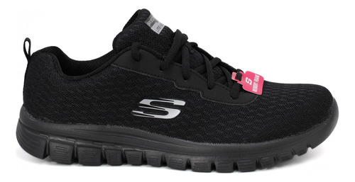 Tenis Skechers Dama Negro Memory Foam Original Deportivo