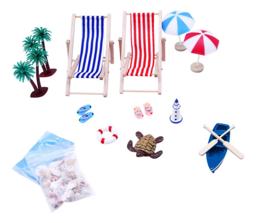 Decoración De Casa De Muñecas En Miniatura De Playa