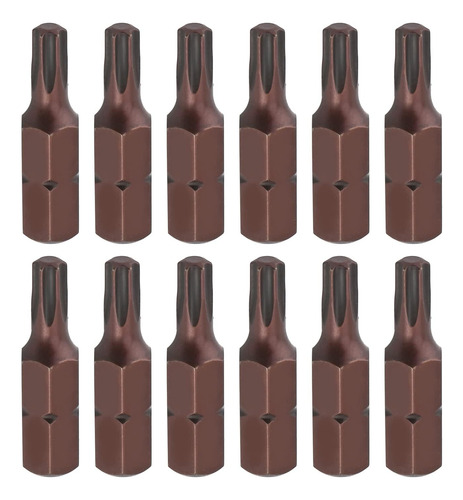 12pcs T20 Torx Destornillador Bits Pulgadalargo 1/4 Pulgadas