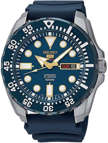 Reloj Hombre Seiko Srp605k2 Automátic Pulso Azul Just Watche