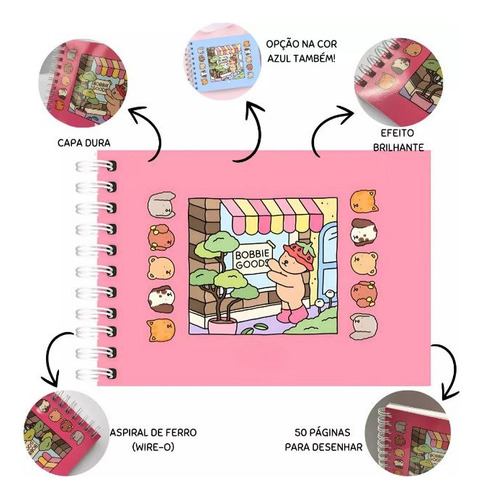 Livro De Colorir Bobbie Goods + Canetinha Ponta Dupla
