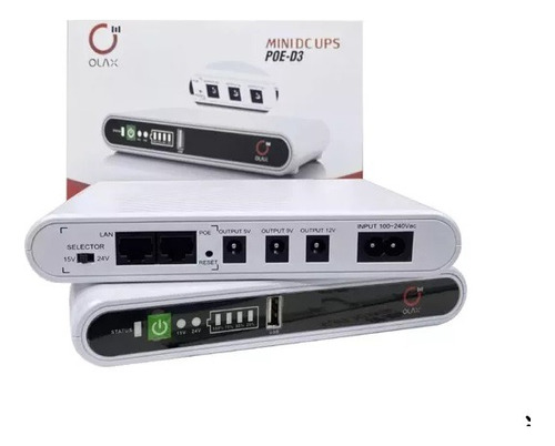 Mini Ups 10000 Mah Olax Poe D3 Routers Internet Wifi Batería