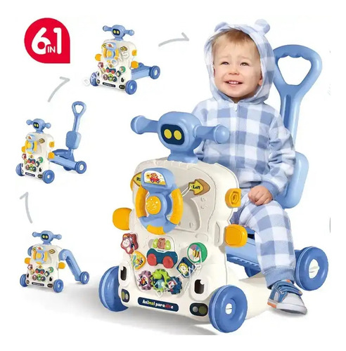 Andador Caminador Scooter Bebé Musical Multifuncional 6 En 1