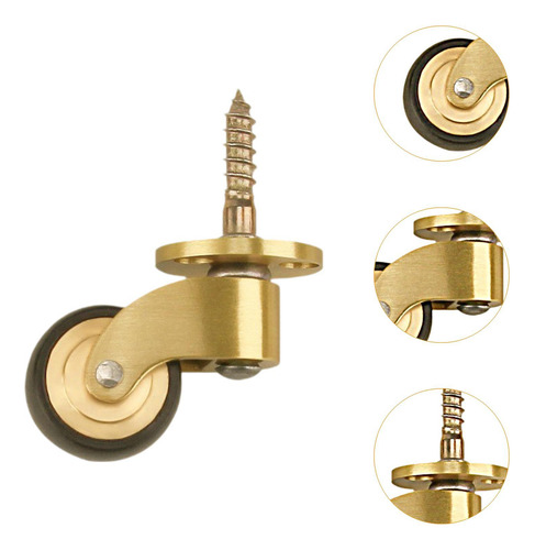 Ruedas Giratorias De Latón Para Muebles, Ruedas Estilo G