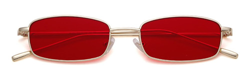 Ade Wu Gafas De Sol Rectangulares Retro Estrechas Para Mujer