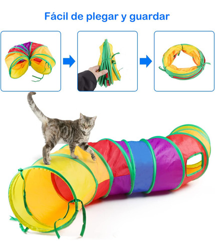 juguete Para Gatos, Juego De 24 Piezas De TĂșneles De Gato
