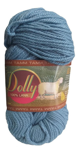 Estambre Dolly Lana 100% Lana Australiana Madeja De 100g Color Azul