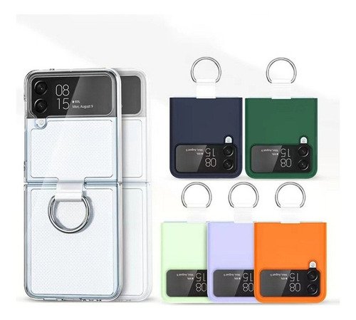 Transparent Plegable Phone Cover For Samsung Zflip 3