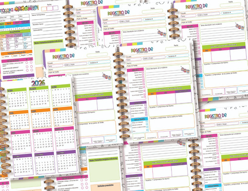 Agenda Bitacora Docente/incidencias Escolares Hello Kitty