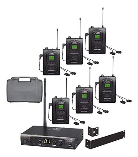 Audio 2000s Awm630bu Uhf 100 Sistema De Monitor De Oído Inal
