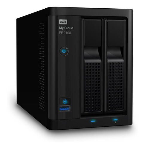 externo Western Digital My Cloud Pro Series PR2100 WDBBCL0160JBK 16TB negro