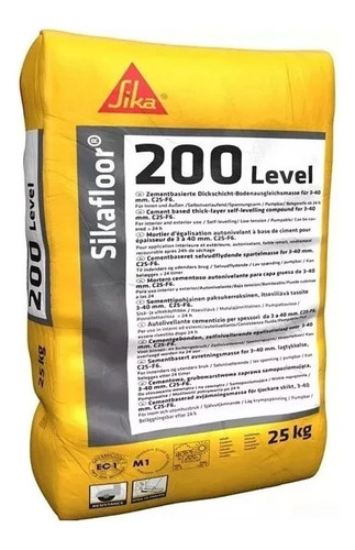 Sikafloor 200 Level Mortero Cementicio Nivelante 25 Kg Mm