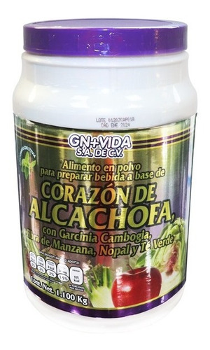 Bebida En Polvo A Base De Corazón De Alcachofa 1.1kg Gn+vida