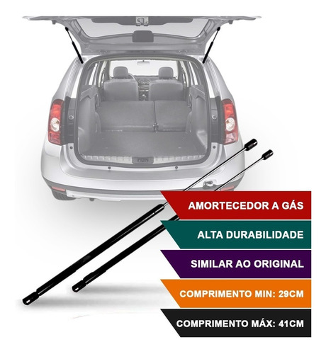 Par Amortecedor Tampa Traseira Porta Malas Duster 2012/2019