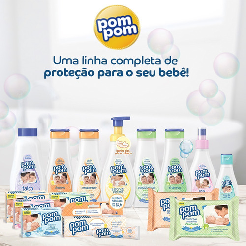 Kit Sabonete Pom Pom Óleo De Amêndoas 80g - 4 Unidades