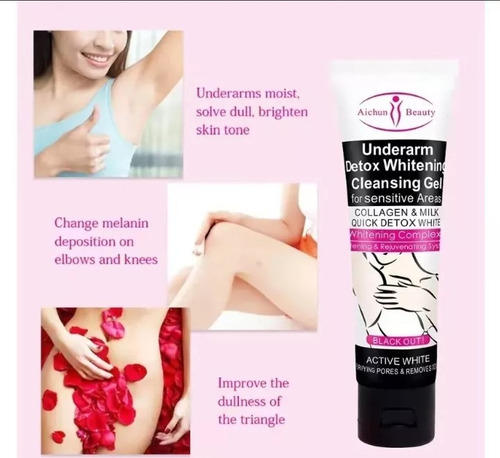 Crema\gel Aclara Limpia Cuello Codos Axilas Obscuras Tiznada