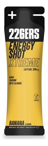 226ers Energy Shot Stick 60ml Xtreme 250mg Cafeína(10 Stick) Sabor Banana