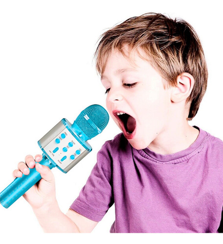 Microfone Karaoke Bluetooth Sem Fio Youtuber Várias Cores