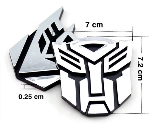 Transformers Emblemas Autobot & Decepticon 