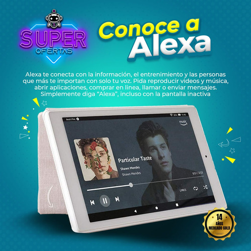 Imagen 5 de 8 de Tablet Amazon Fire Hd 10 2gb Ram 32gb + Alexa = Samsung Tab
