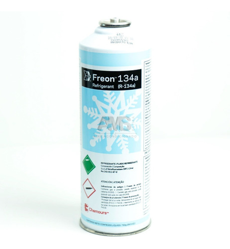 Lata Refrigerante Freon 134a 750 Gr