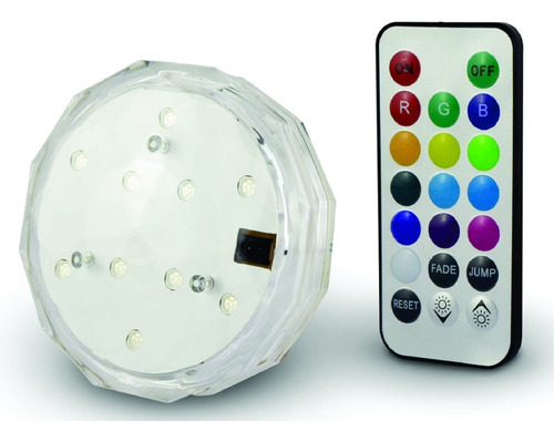 Luz Led Pileta Jacuzzi Sumergible Rgb Con 1 Control Remoto Ja Lle9330