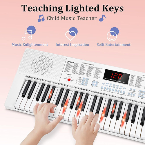 Vangoa Vgk611 Teclado De Piano Para Principiantes, 61 Tec...
