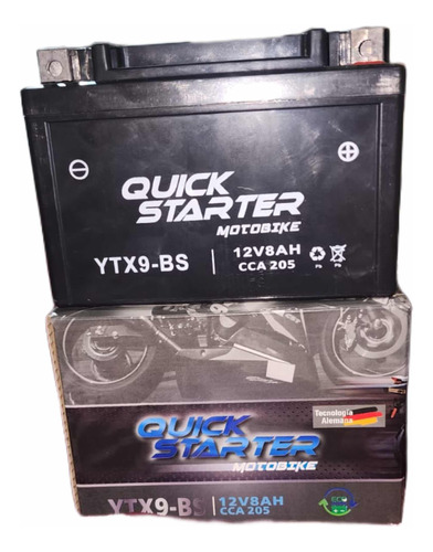 Batería Moto 12v 8ah Ytx9-bs Quick Starter