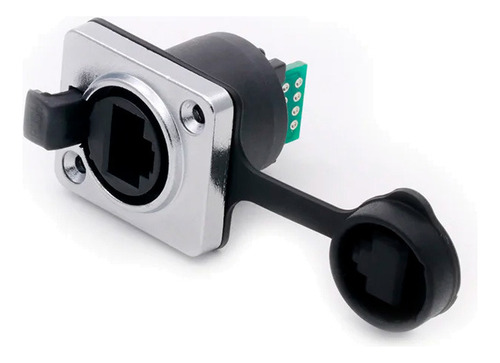 Conector Rj45 Hembra Ip65 Impermeable Para Panel Model A1018