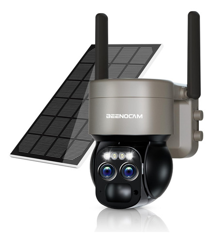 Beenocam 8x Zoom 4k Cámaras De Seguridad Solar Ptz 360 Con