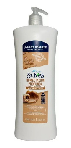 Crema Corporal St. Ives Humectacion Profunda Avena Y Karité