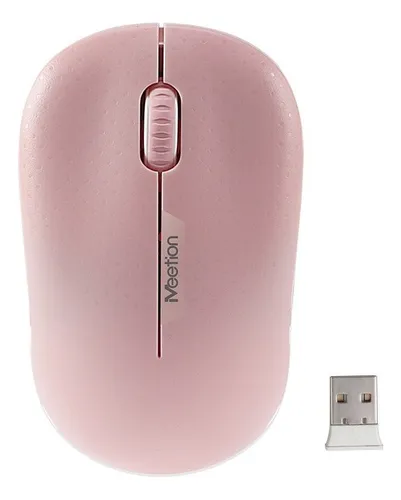 Mouse Meetion R545 Inalambrico Optical Usb Computer 2.4g Color Rosa