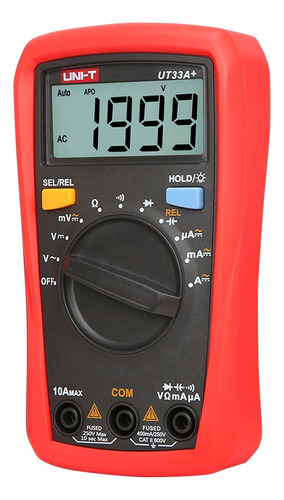 Uni-t33a+ Multímetro Digital/palma Amperimetro De Gancho Lcd