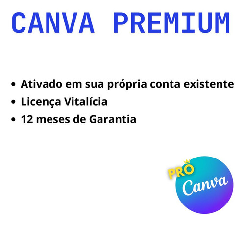Canva Pro Vitalício Original Garantia De 12 Meses Lifetime