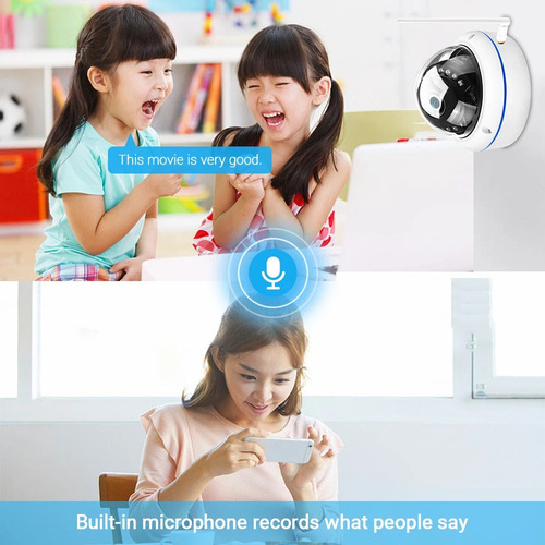 Câmera Icsee Onvif 5mp Wifi, Filmadora Sem Fio