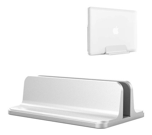 Soporte Aluminio Para Macbook Notebook Vertical Regulable 