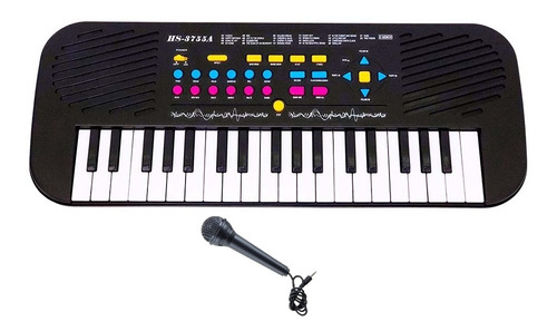 Teclado Infantil Eletrônico Musical Com Microfone 55cm 